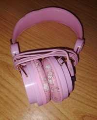Дитячі провідні навушники для дівчат рожевий з єдинорогами