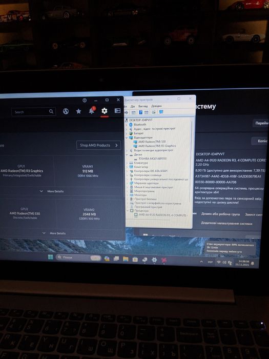 Lenovo 15.6 Хороший стан/AMD A4/Radeon 530 2gb/RAM 8/Бат 2год/ HDD 500