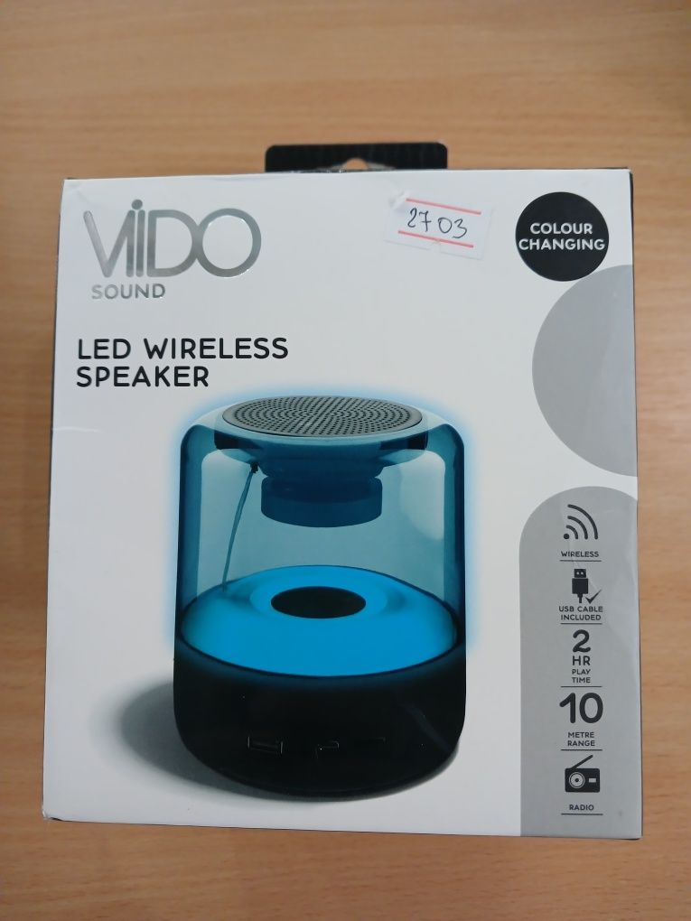 Портативна Bluetooth-колонка VIIDO зі світломузкою, різні кольори