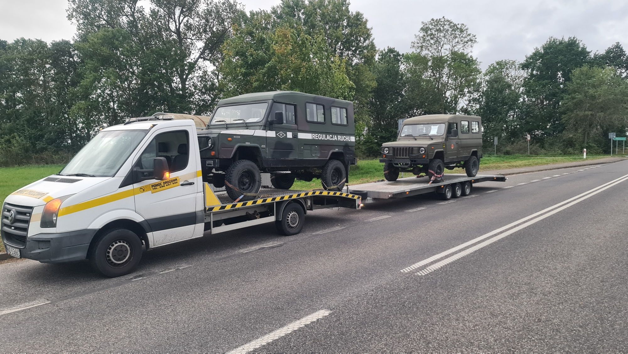 Pomoc Drogowa Autolaweta Transport Wynajem Przyczepka samochodowa