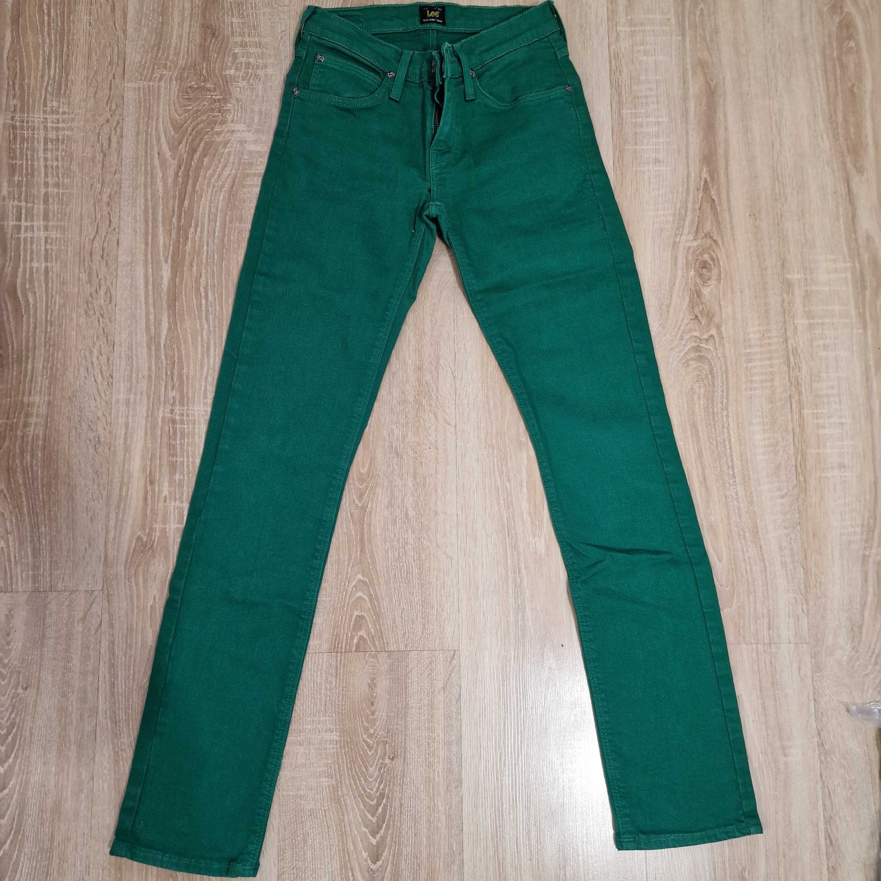 Zielone jeansy damskie LEE Jade 25/31