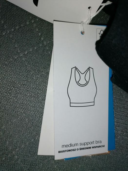 Nowy biustonosz sportowy yoga  top 4f xs