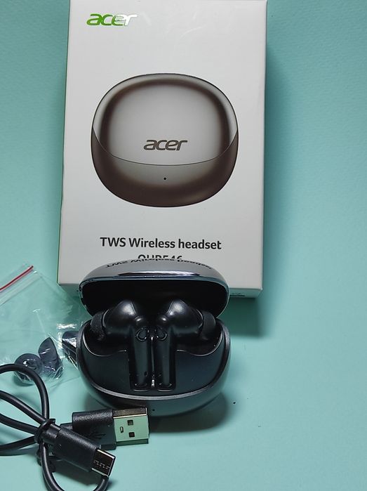 Навушники Acer TWS — комфорт, кейс, брендований якісний звук, нові