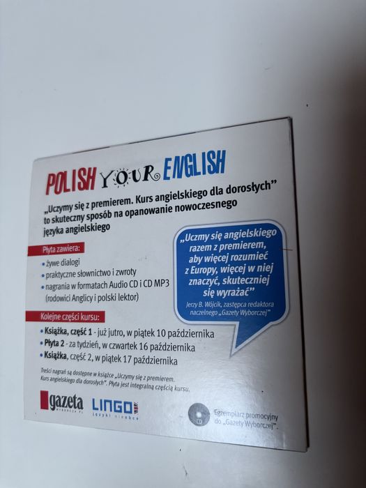 kurs angielskiego dla dorosłych Polish your english uczymy się płyta 1