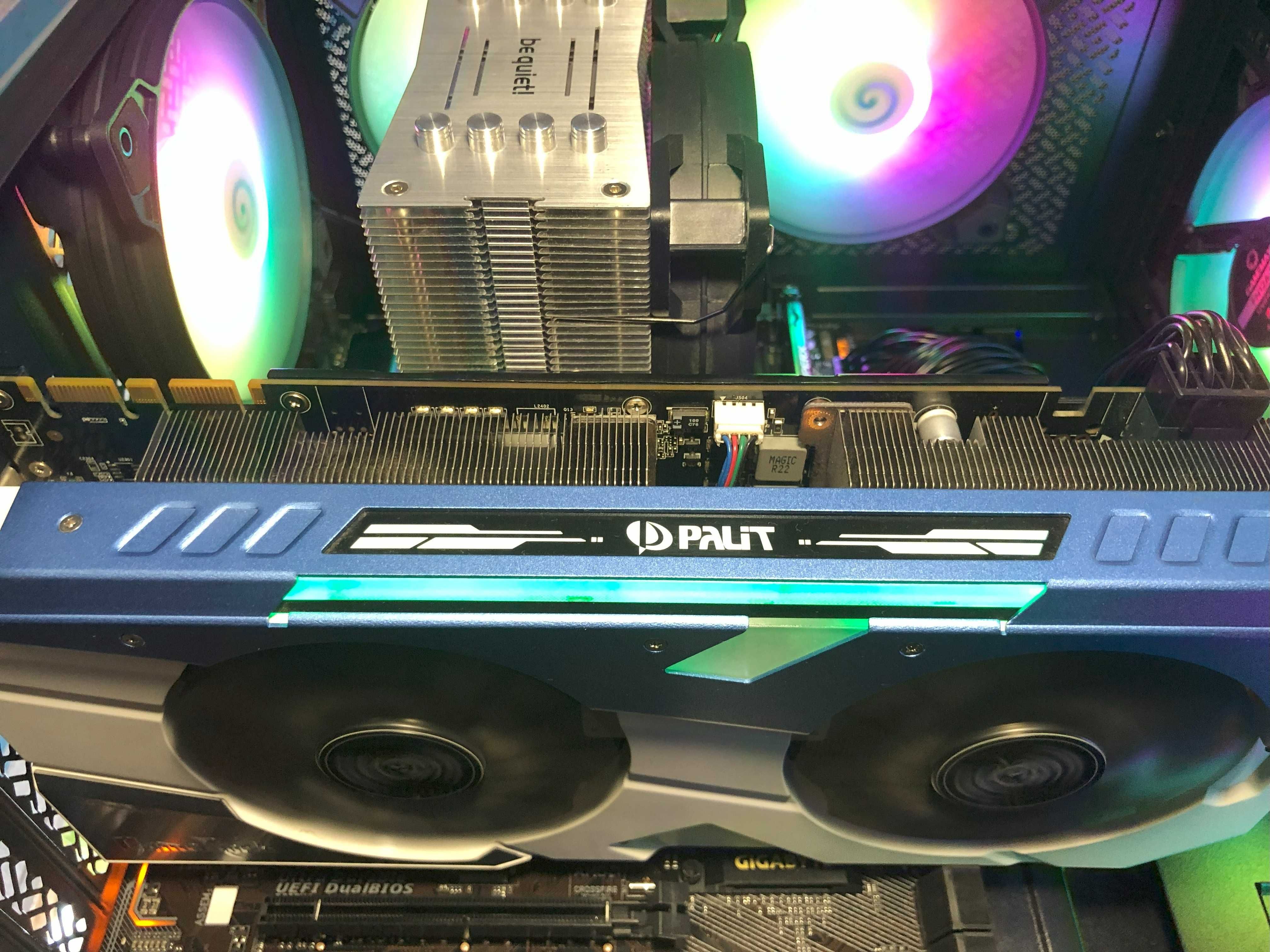 Игровой ПК Intel i7/16Gb/GTX1070 8/SSD256+Tb системный блок компьютер