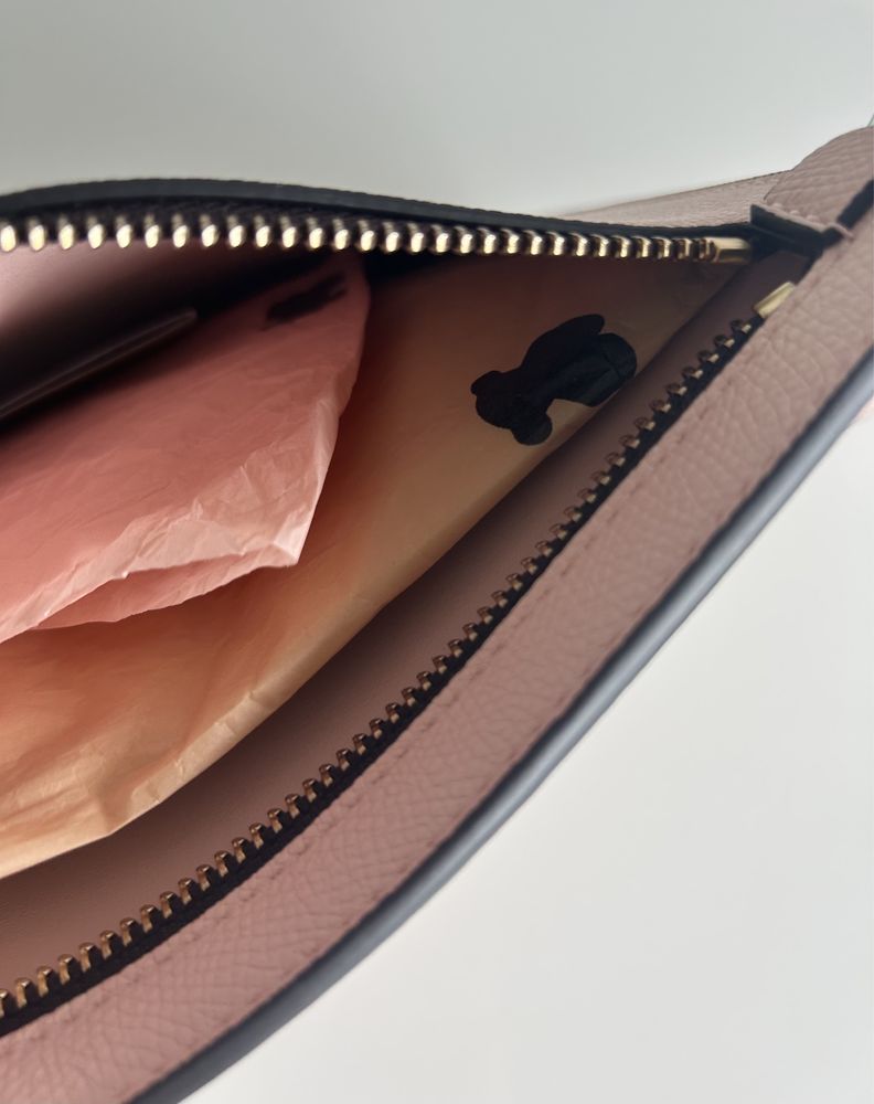 Nowa kopertówka torebka Tous Clutch Essential Pink - pudrowy róż