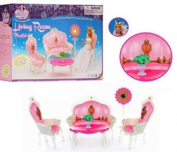 Мебель для кукол Барби(30 видов) Меблі для ляльок