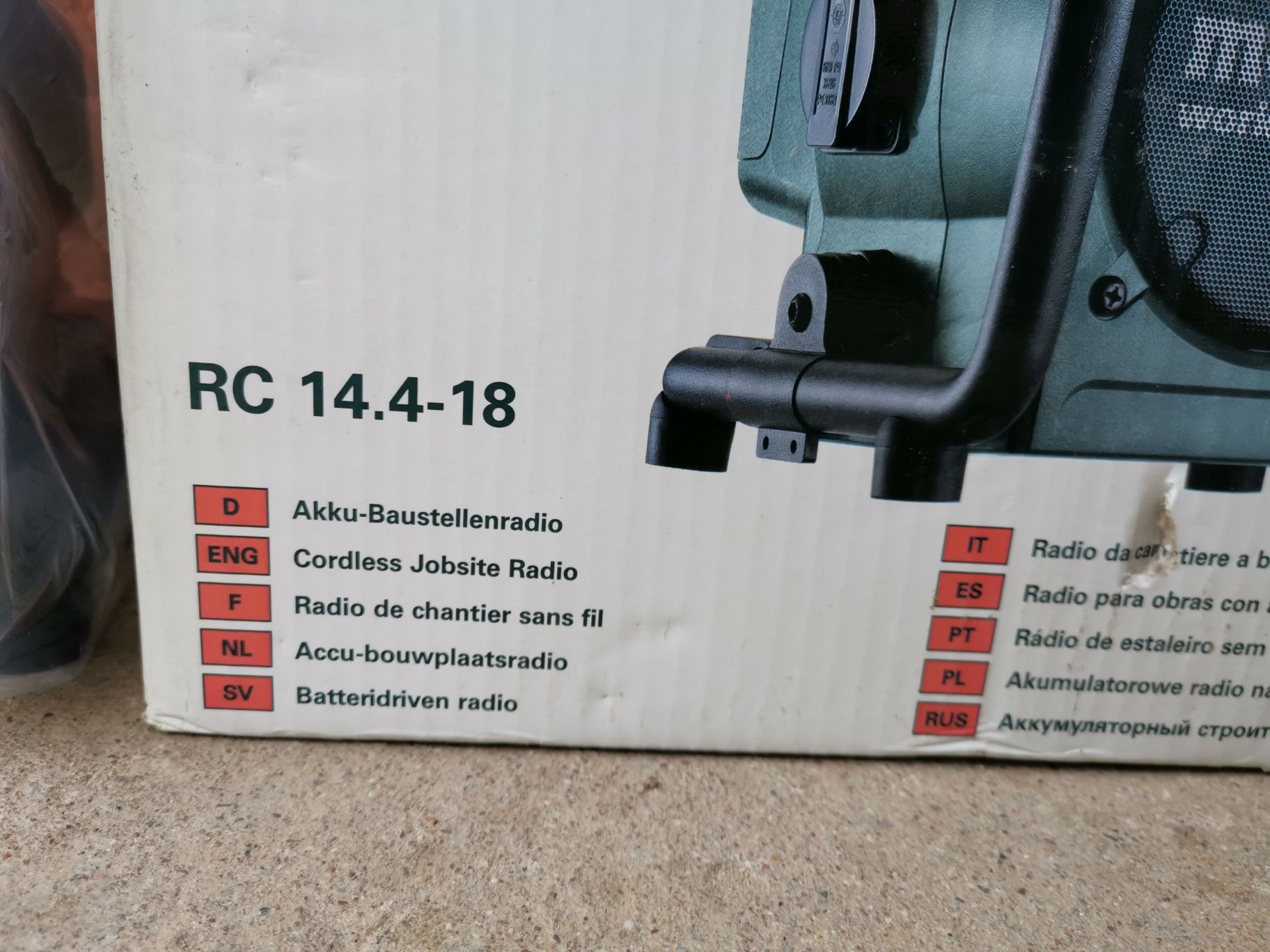 radio budowlane METABO z ładowarką RC 14.4 - 18