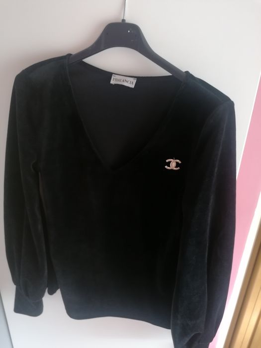 Bluzka damska z broszka Uni