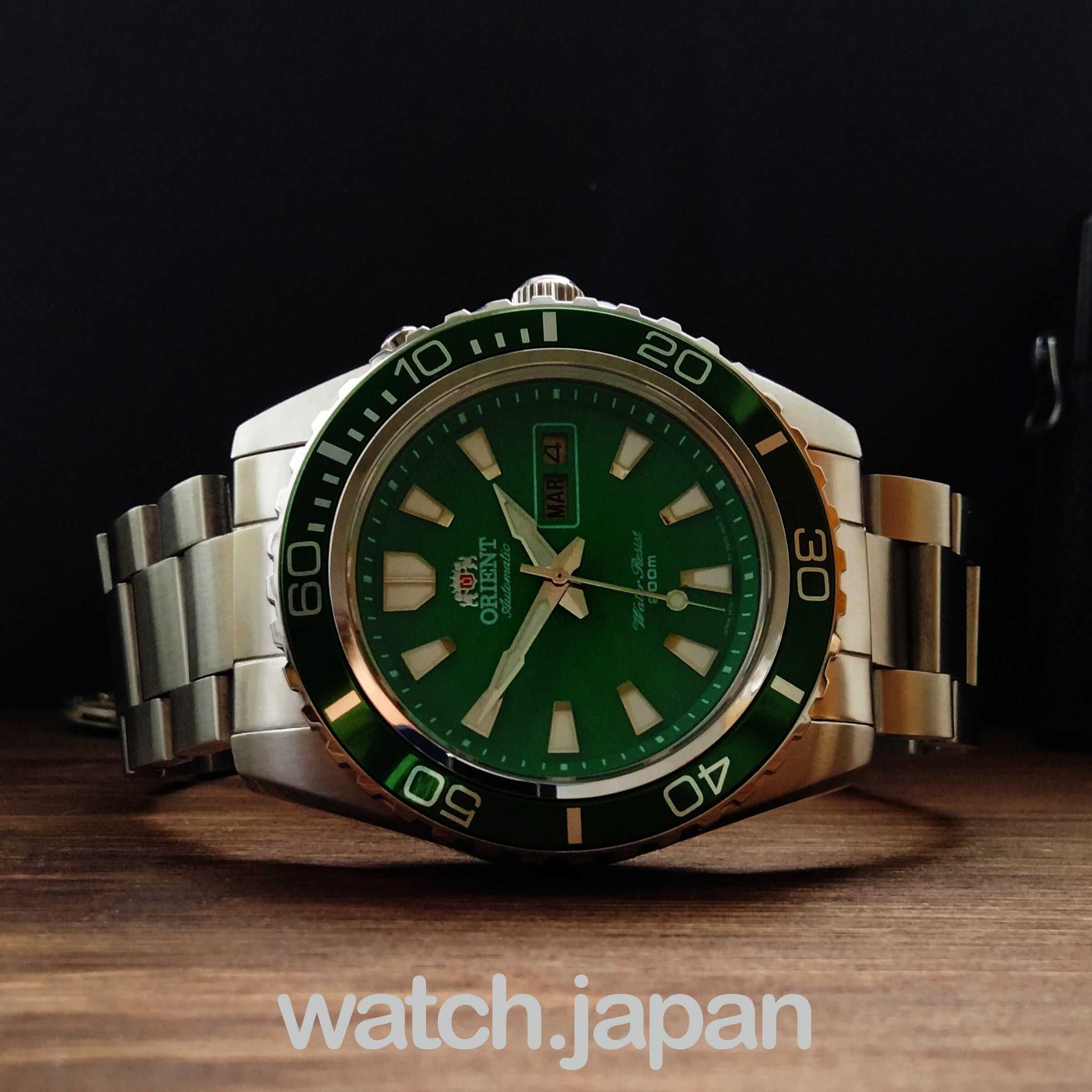 Часы - Годинник дайвер Orient Mako XL Green + Коробочка