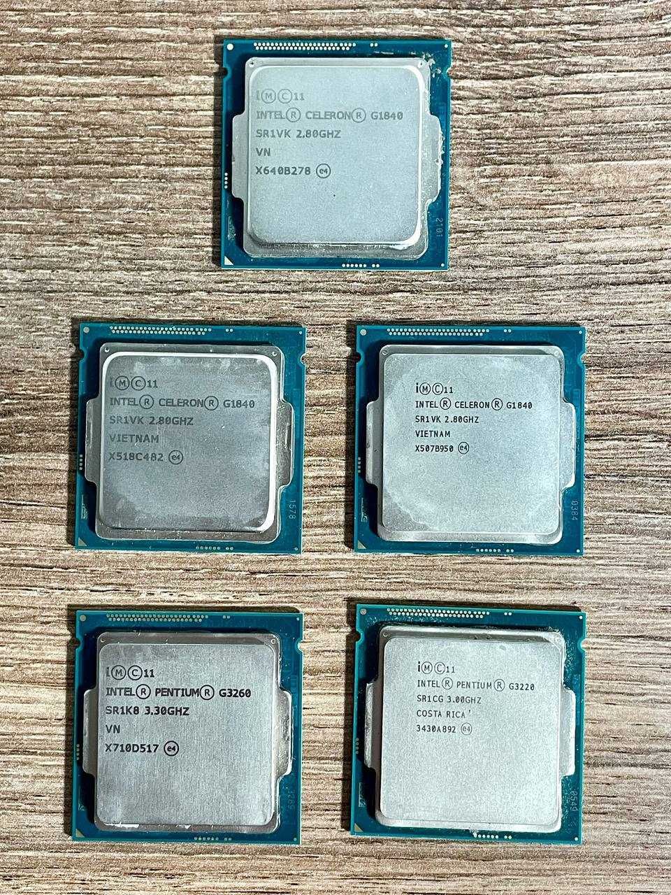 Процесори Intel Celeron/Pentium з сокетами 1155, 1150, 1151