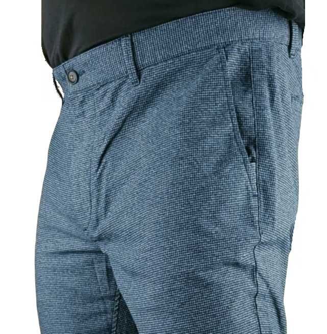 Spodnie Hugo Boss męskie Chino Slim szaroniebieskie nowe oryg. W40/L32