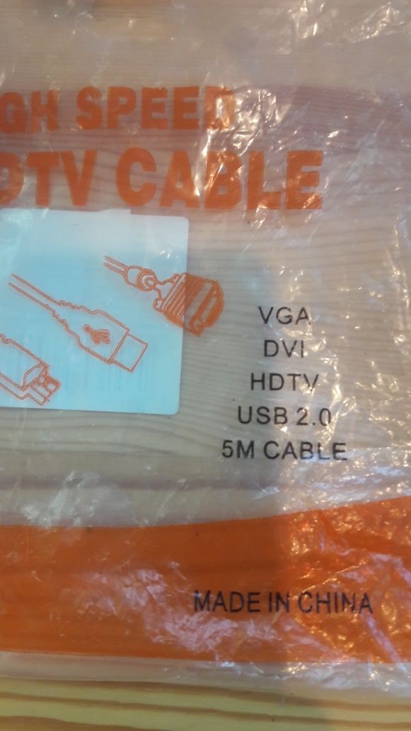 Кабель НDMI.hdtv,VGA,dvi,USB 2,0. 5М