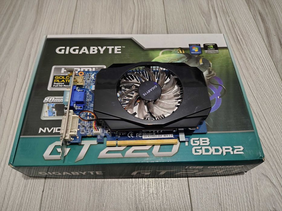 Karta Graficzna Gigabyte Nvidia  GeForce GT220 1GB DDR2 GV-N220D2-1GE