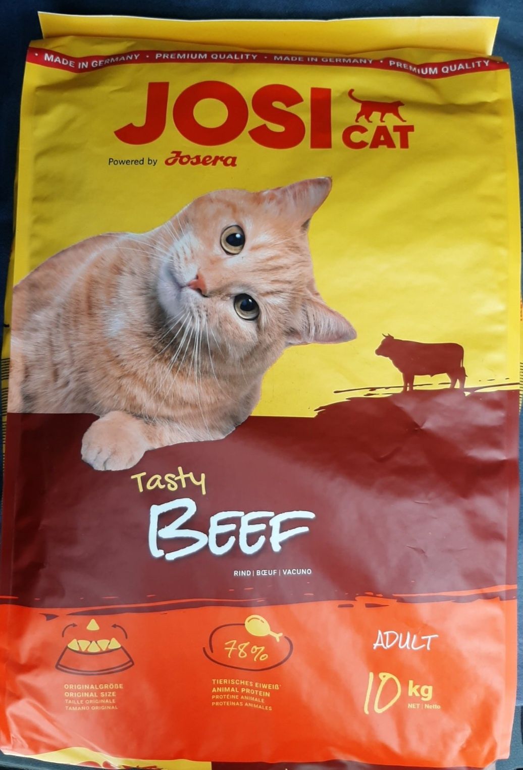 Корм для кошек JosiCat Tasty Beef 10 кг Джозера