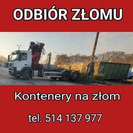 SKUP złomu Poznań, odbiór złomu, kontenery na zlom