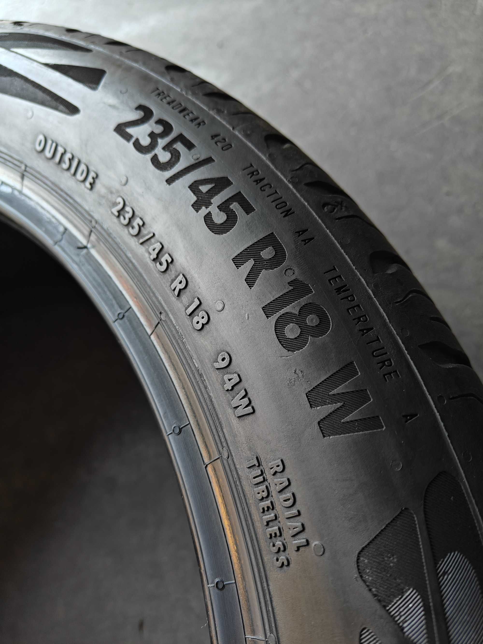 1шт. R18 235 45 шина літня 2021р. Continental Eco Contact 6