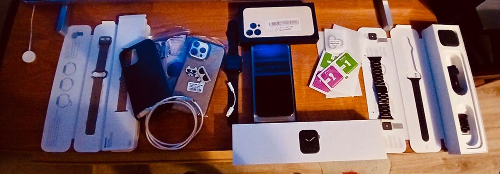 iPhone 13 Pro Max 128 GB jak nowy + Apple Watch 5 44 mm (top zestaw)