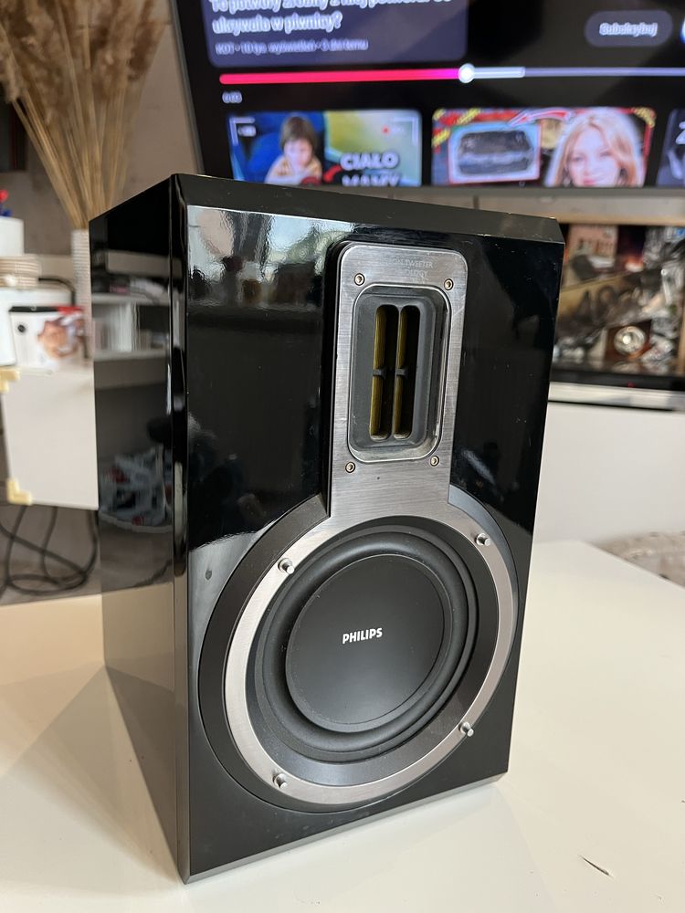 Kolumny Philips mcd 716 , piano black , wstega , super stan