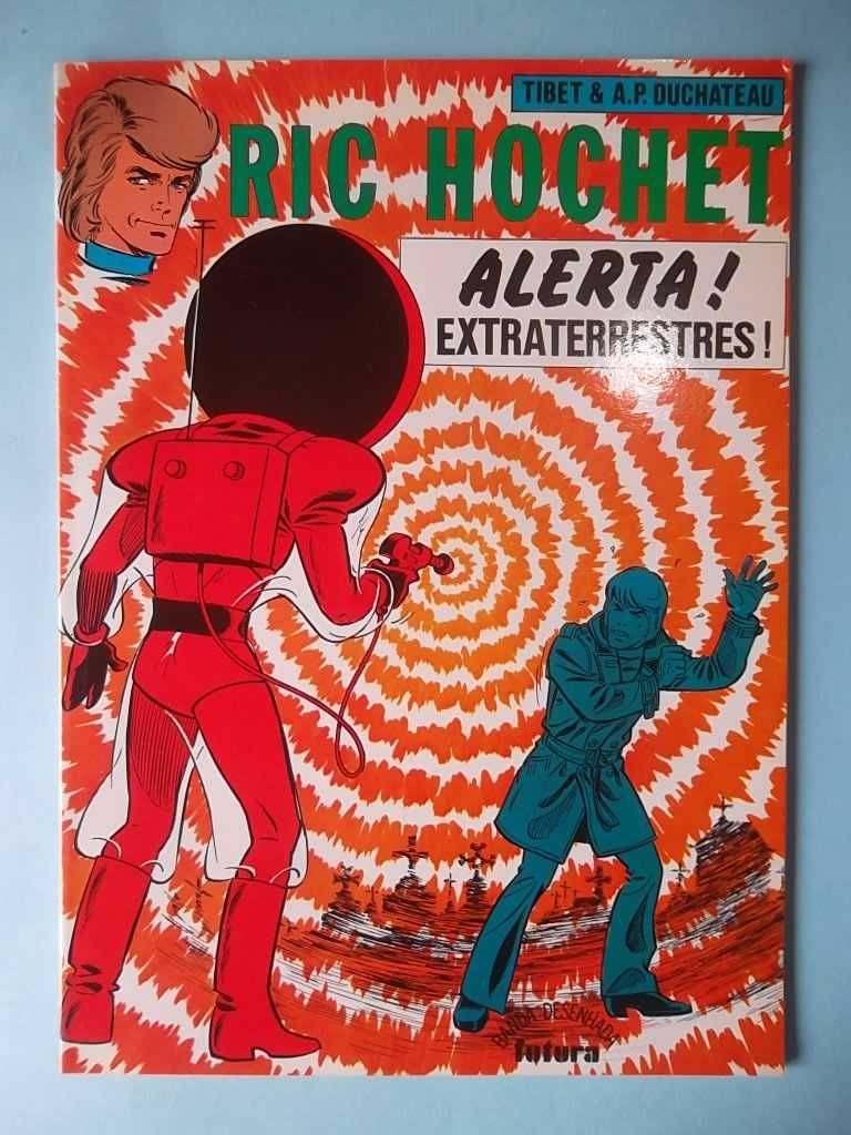 RIC HOCHET - por Tibet & Duchateau , álbuns em português e francês.