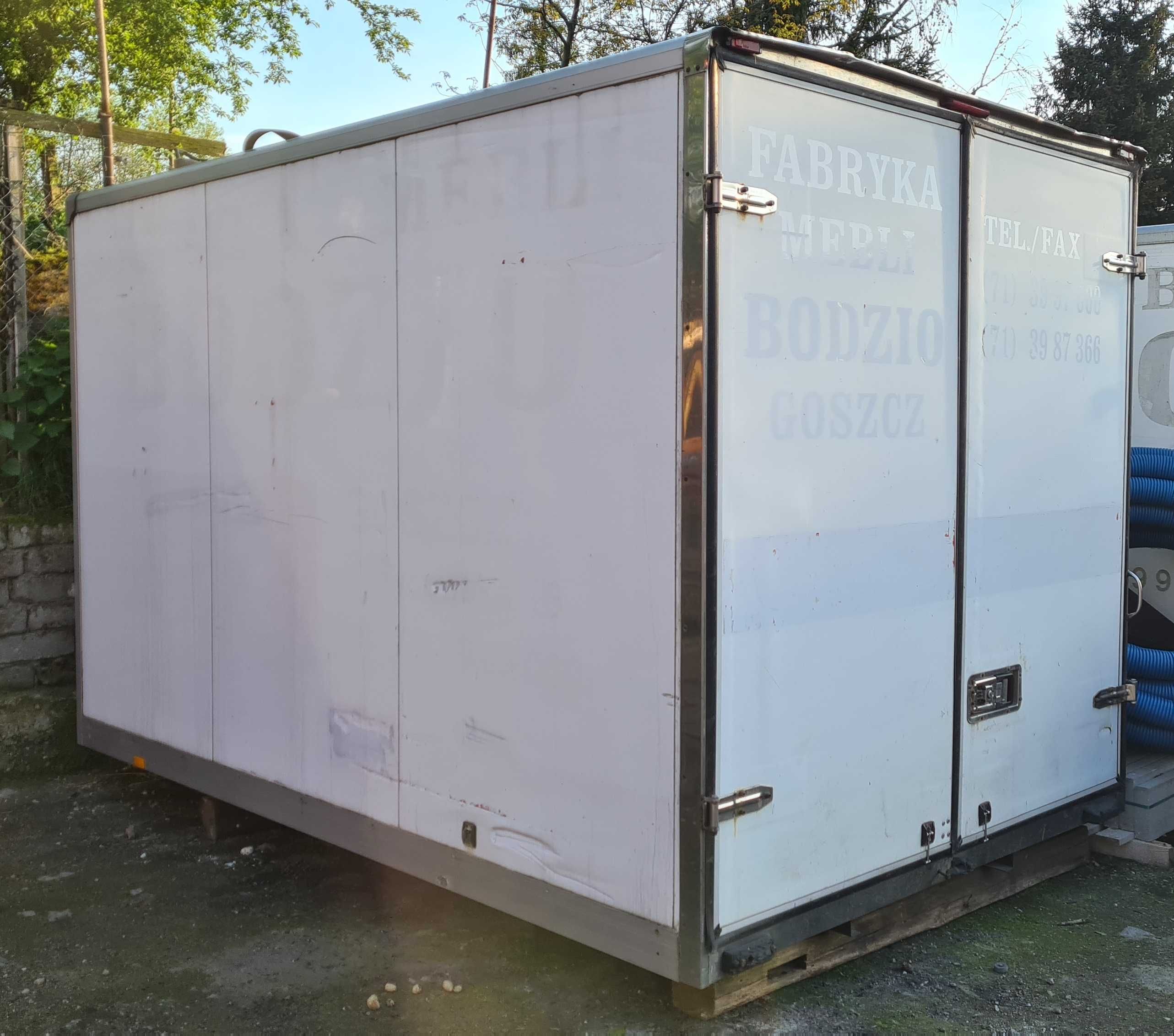 kontener izoterma garaż 3.8x2.3 domek na budowę na motor barak
