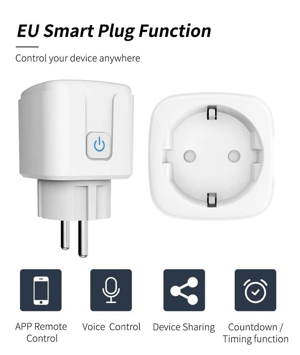 Gniazdko tuya smart life wifi 20A