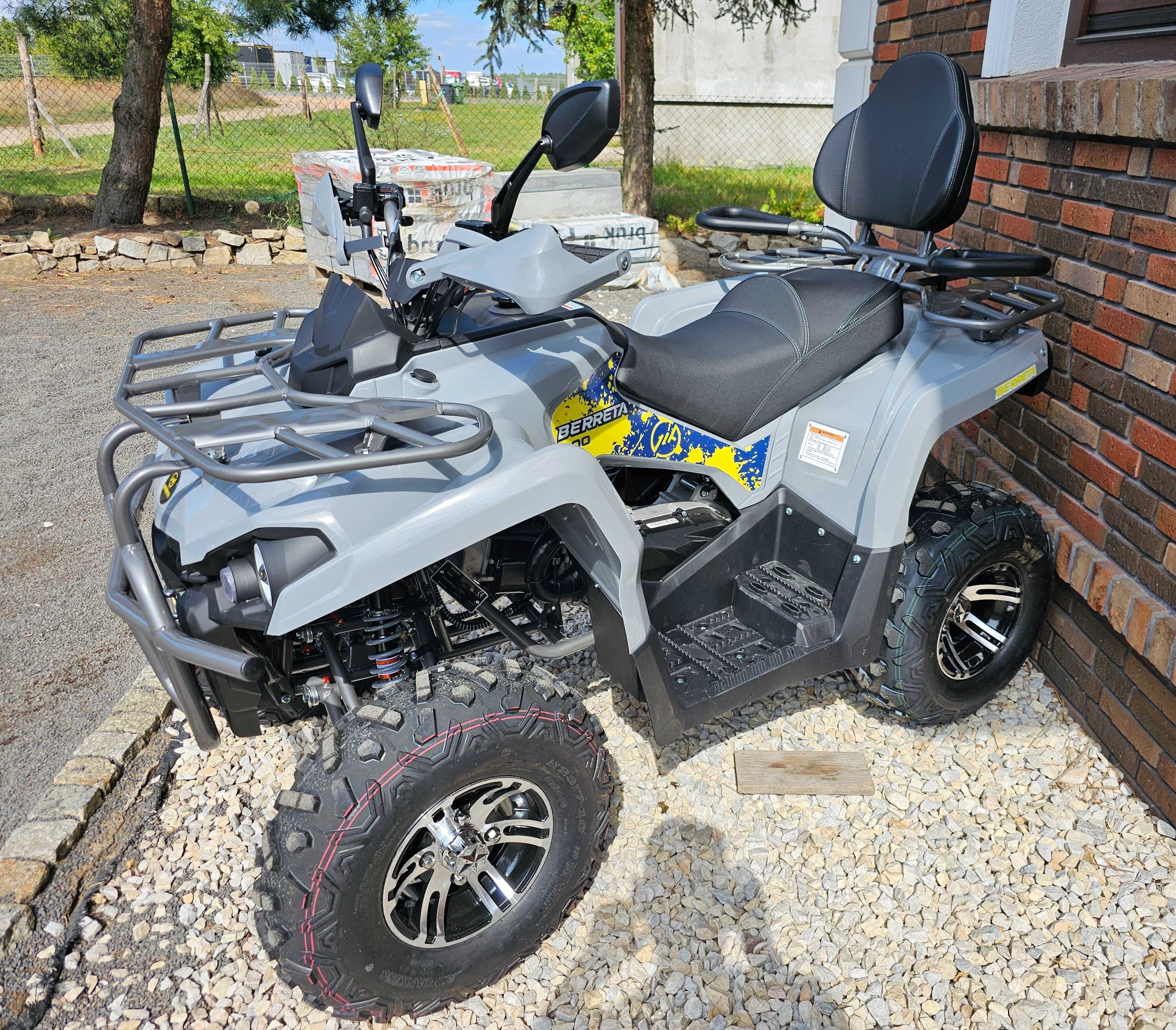 Quad berreta 200cc mikilon LONG 2 osobowy wyciągarka hak