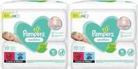 Zestaw 2 x Chusteczki nawilżane PAMPERS Sensitive  6x52 szt x 2