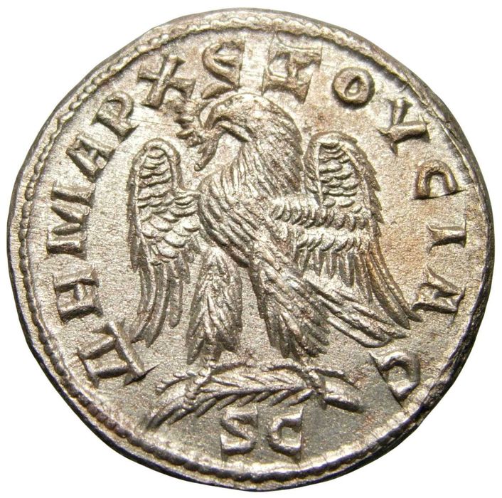Moeda romana - Tetradracma de Trajano Décio (249 dC)