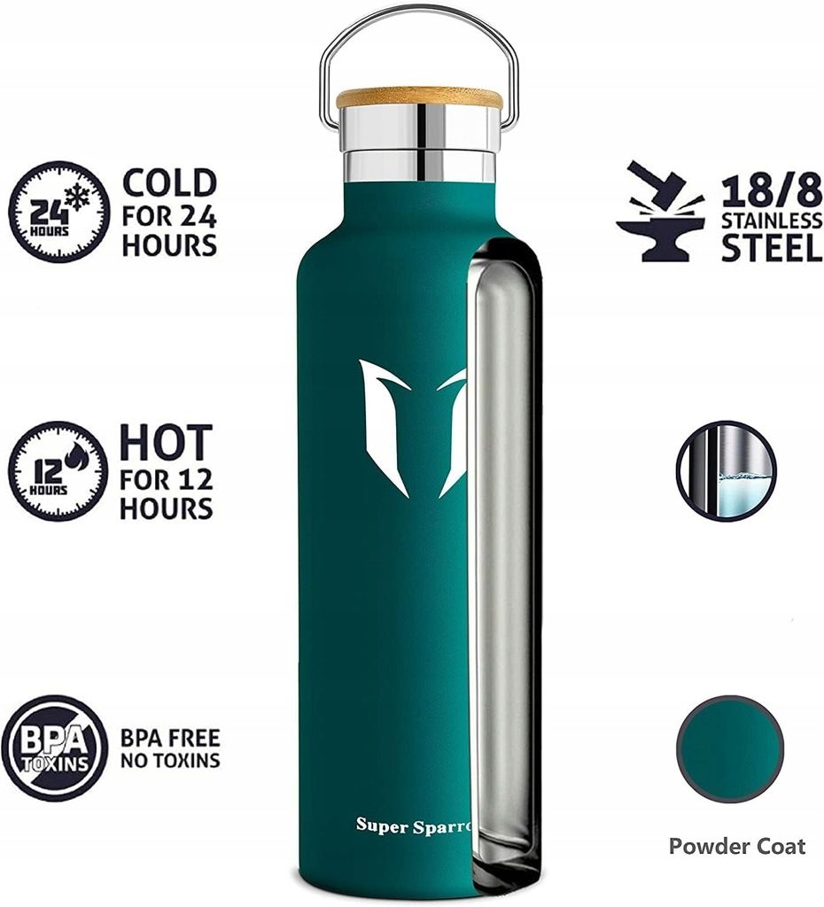 Termos, butelka termiczna Super Sparrow 620 ml stal nierdzewna