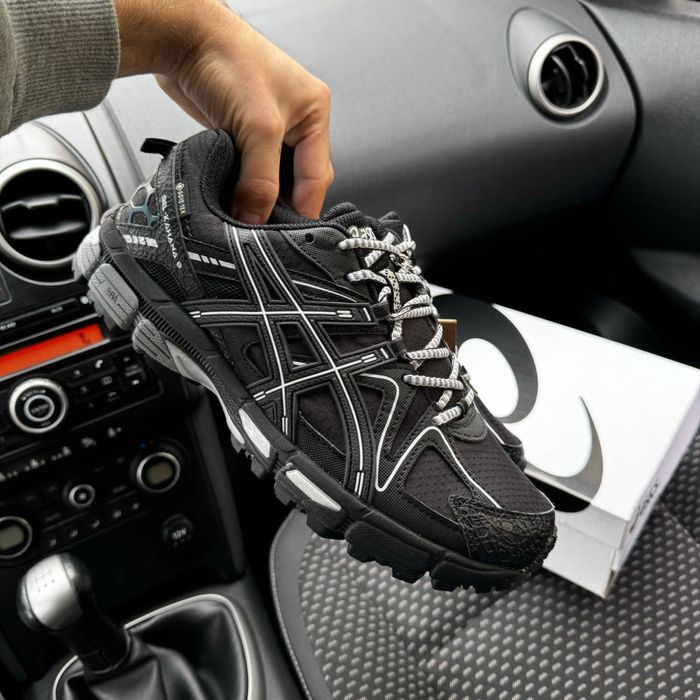 Чоловічі зимові осіні кросівки Gel Kahana 8 black white Gore Tex