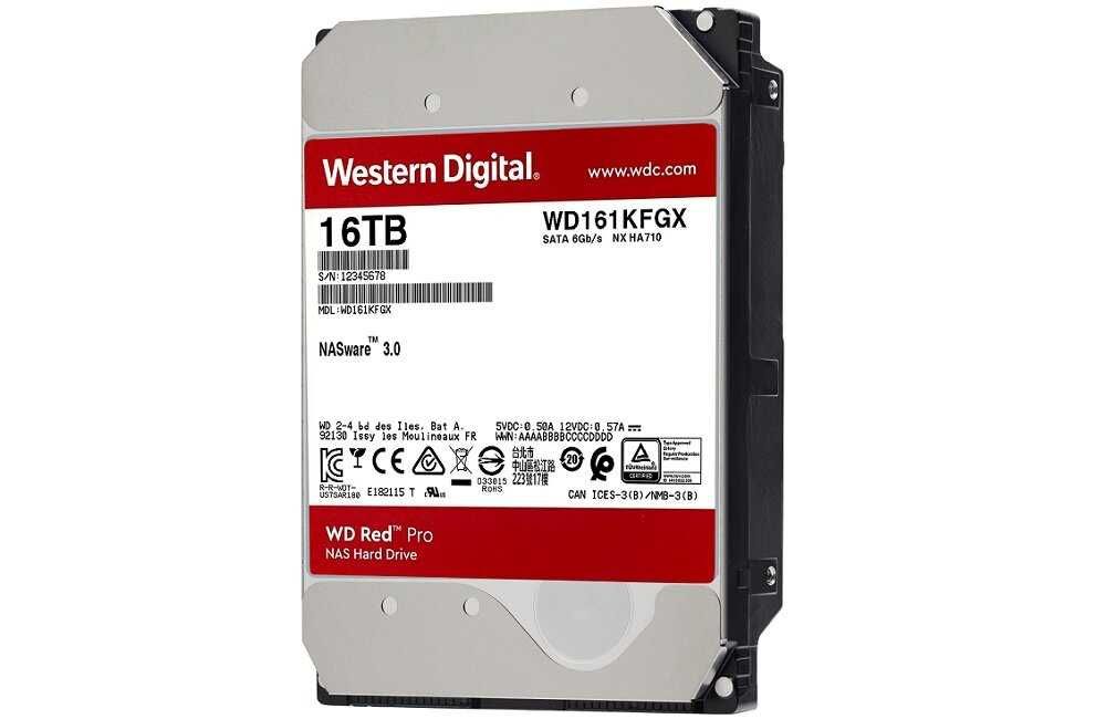 Dysk twardy NAS Western Digital HDD RED PRO 16TB SATA 3,5" WD161KFGX