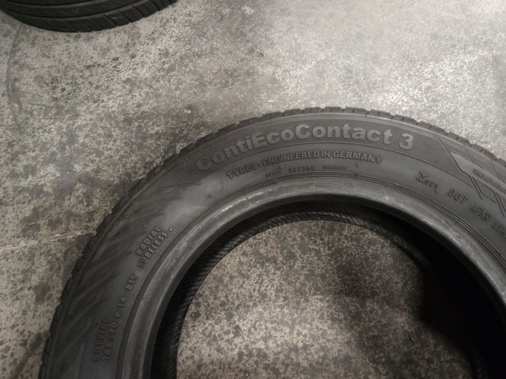 165/70 R14 CONTINENTAL Conti Eco Contact 3, Літні Шини Б/В, Склад