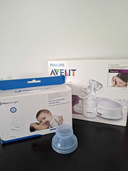 Extrator elétrico (SCF334 Philips AVENT) + Sacos de armazenamento