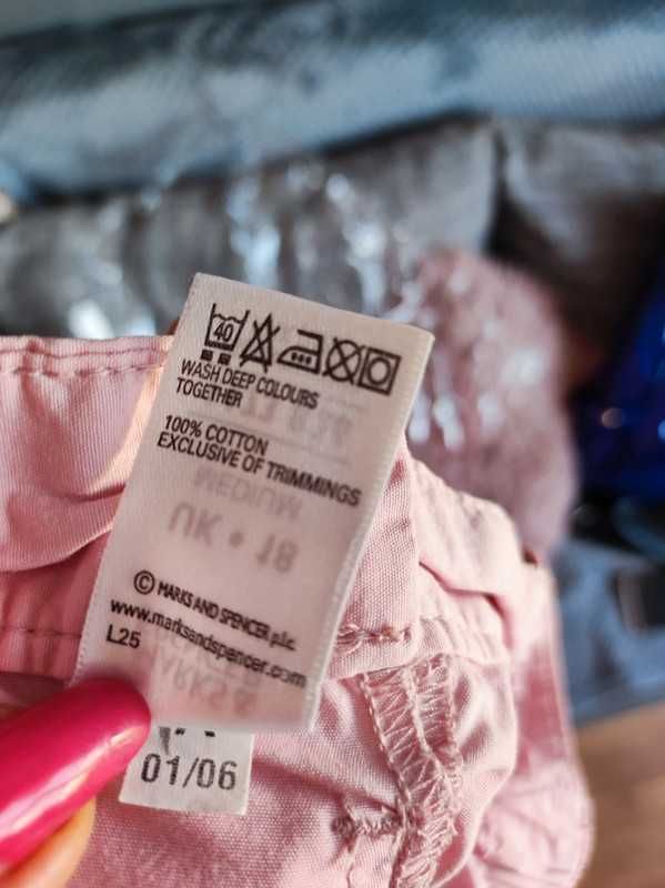 Marks & Spencer r 46 bawełniane spodnie na lato plus size
