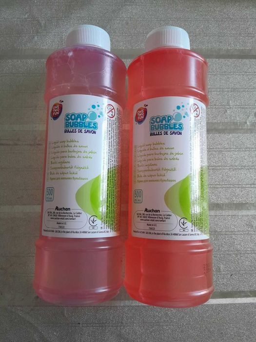 Garrafa de liquído para bolas de sabão - NOVAS