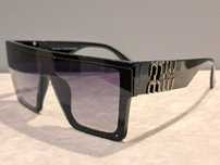 MIU MIU nowe czarne damskie okulary przeciwsłoneczne duże filtr UV 400