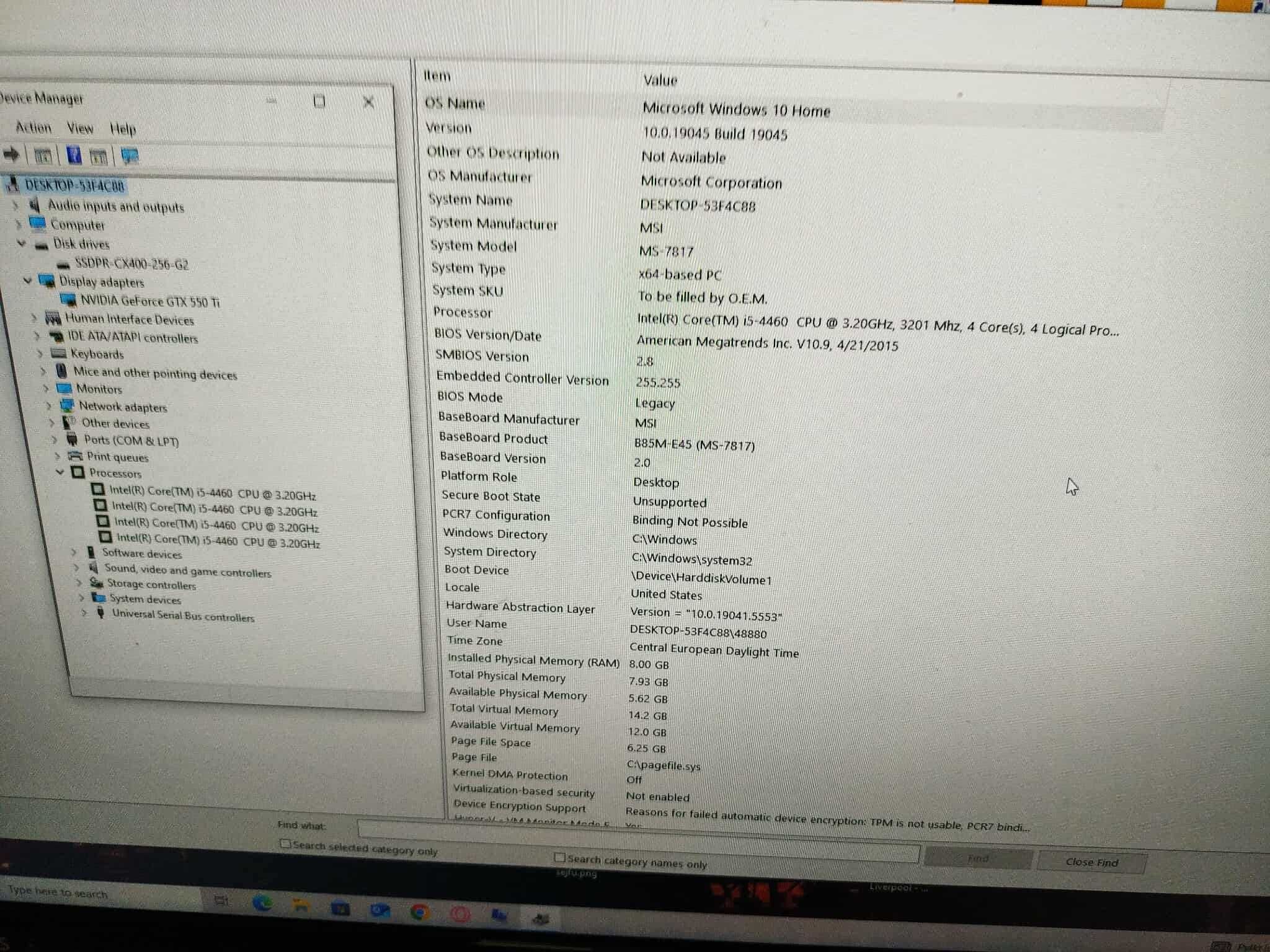 Komputer stacjonarny intel core i5 4460 3,2ghz