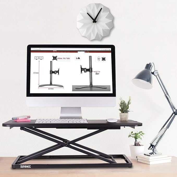 Mesa elevatória para computador, trabalhe de pé e sentado