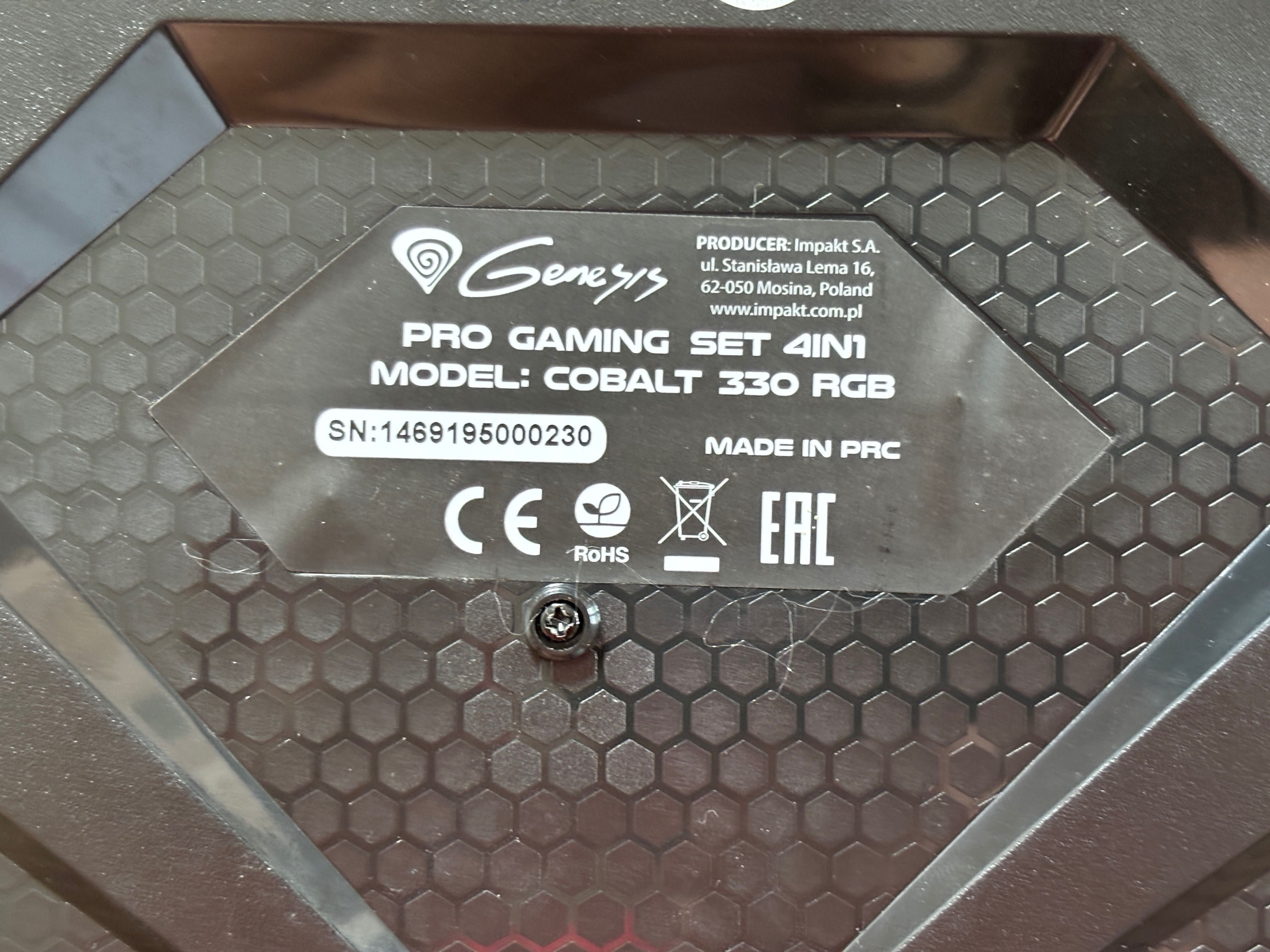 Klawiatura GENESIS cobalt 330 RGB