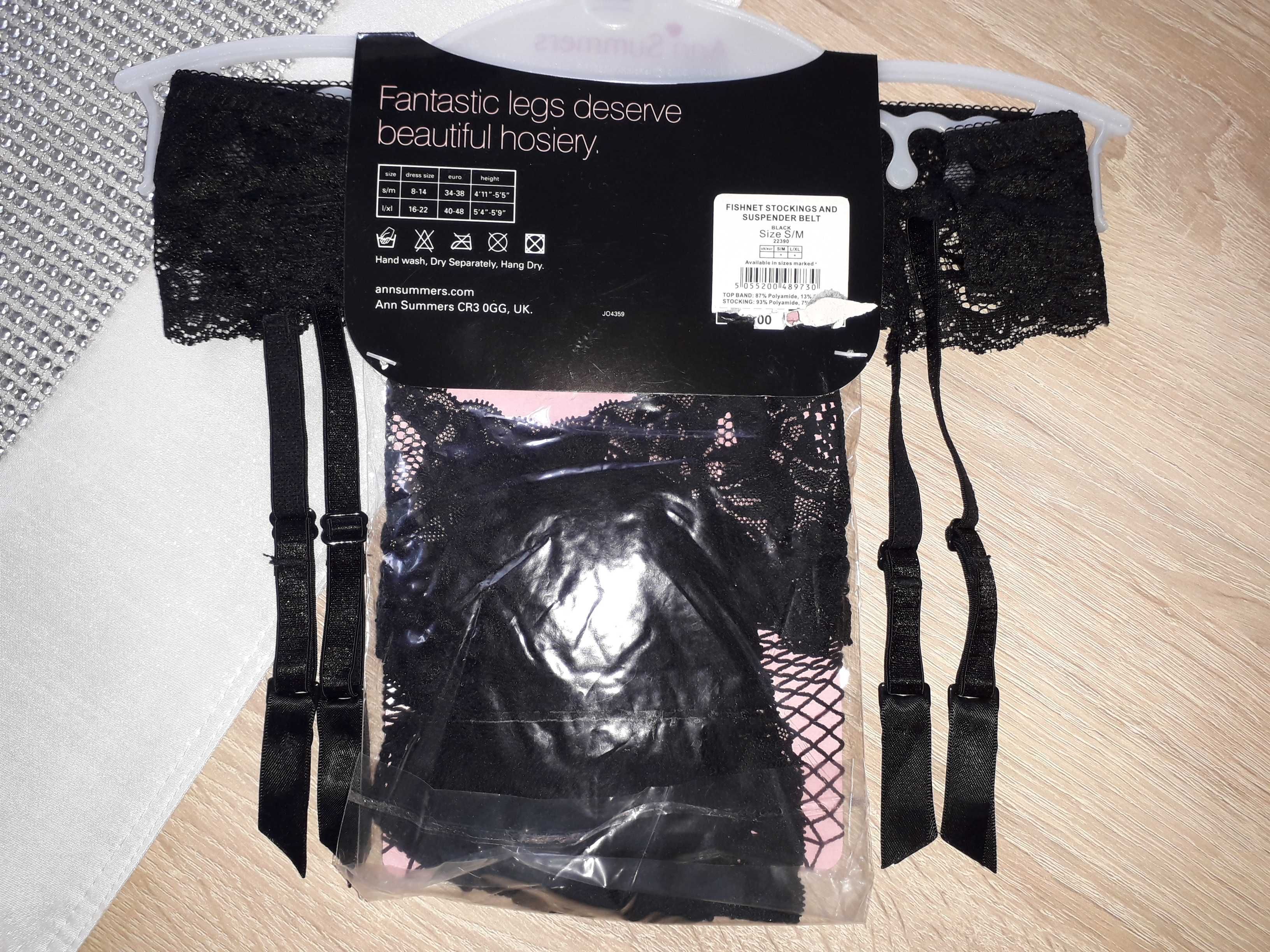 Podwiązki i pończochy Ann Summers roz.S/M nowe