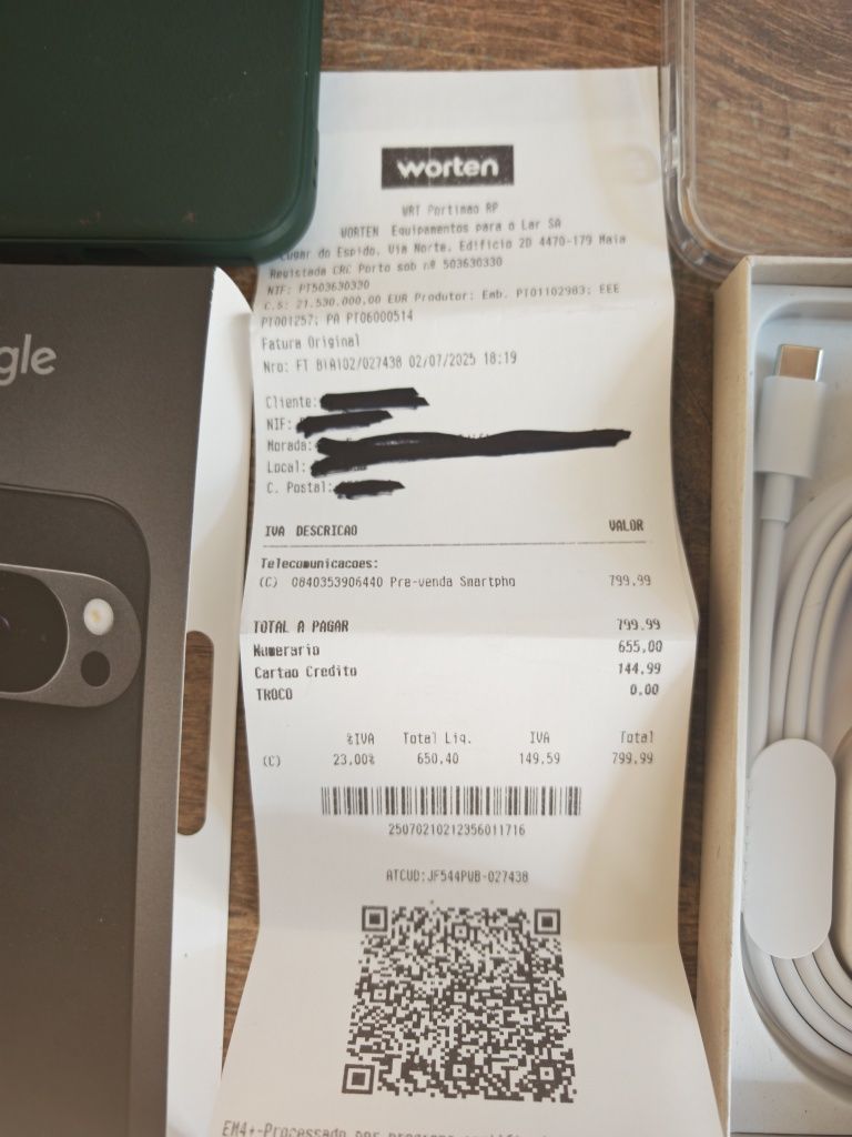 Google Pixel 9 Pro 6.3" 16GB/128GB Preto Seminovo C/Garantia Aceito Re