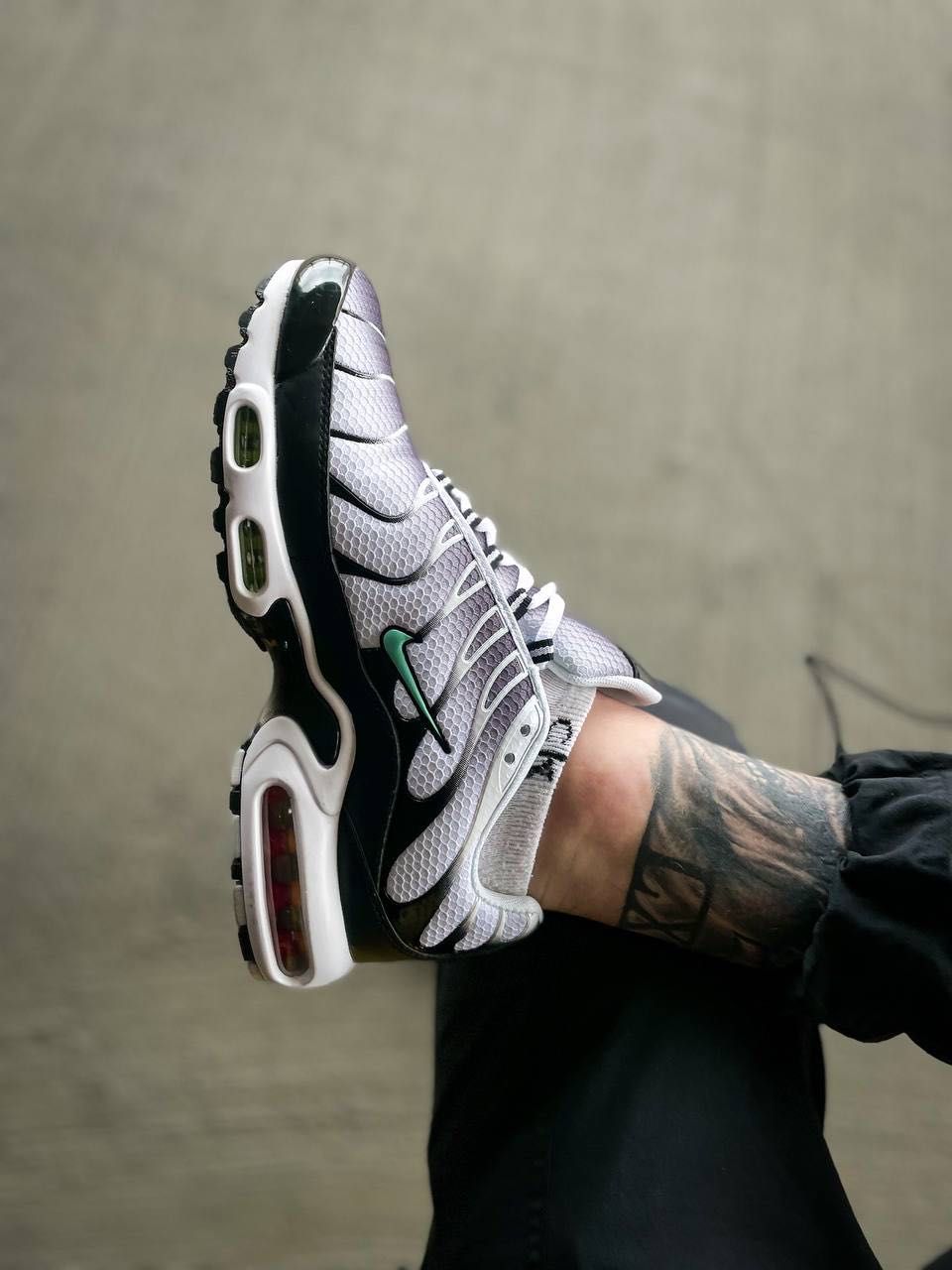 Мужские кроссовки Nike Tn+ "Black/White/Mint" Размеры 41-45