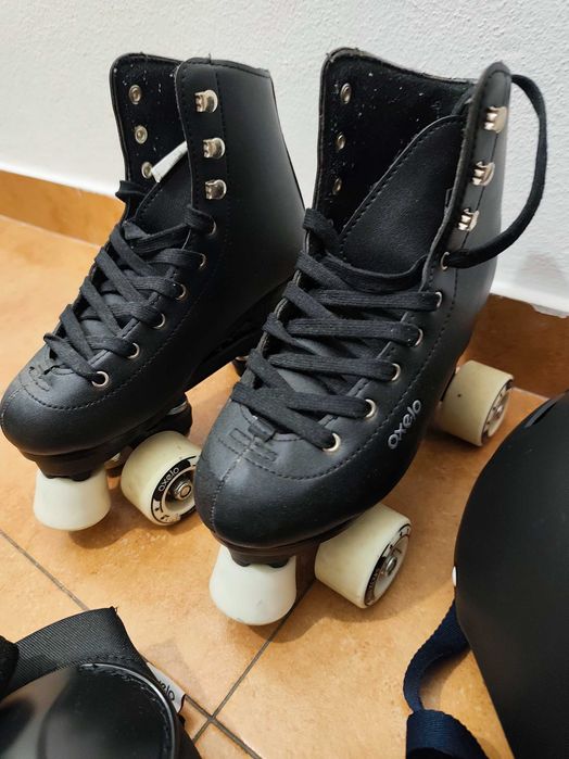 Patins Oxelo com kit proteção