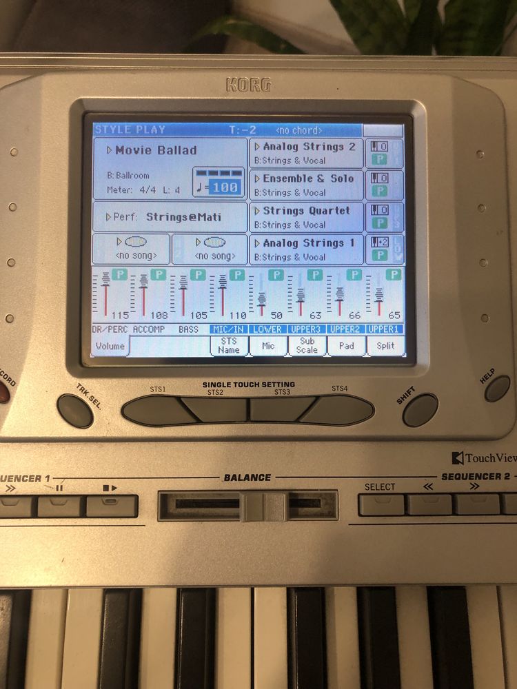 Korg Pa1x pro keyboard