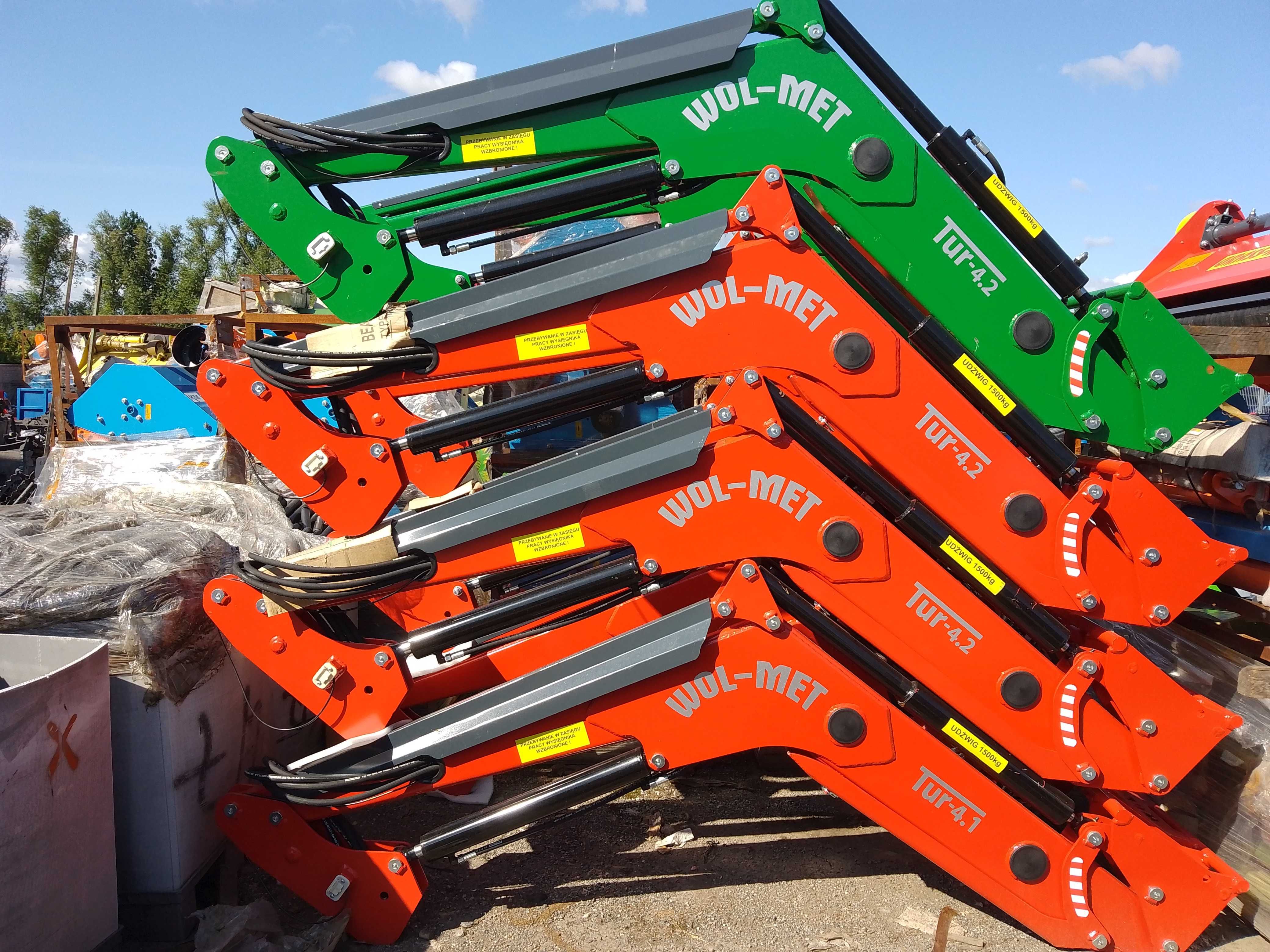 Widło-krokodyl 2 siłowniki hydrauliczne WMR Bartek do obornika