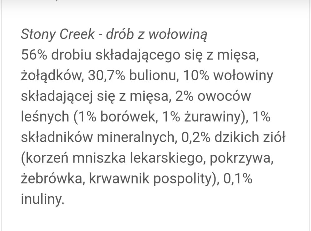 12x800g Wolf of Wilderness Stony Creek wysokiej jakości karma dla psów