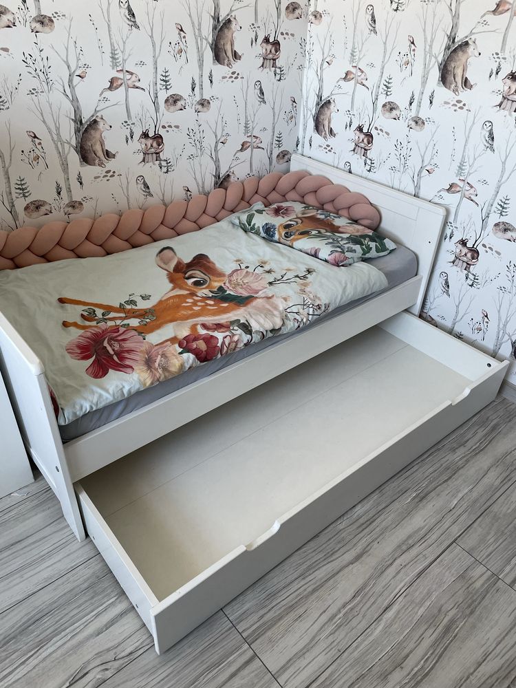 Pinio Marsylia tapczanik łóżeczko 140x70, szuflada, materac