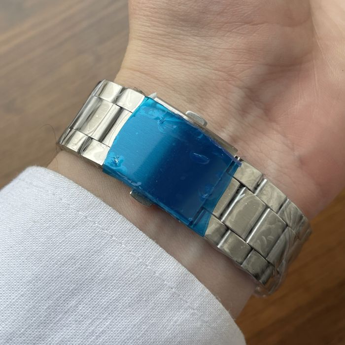 Чоловічий годинник Rolex на браслеті сріблястого кольору