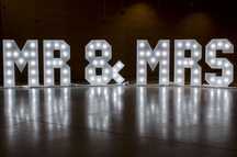 Napis led Mr&Mrs nowy